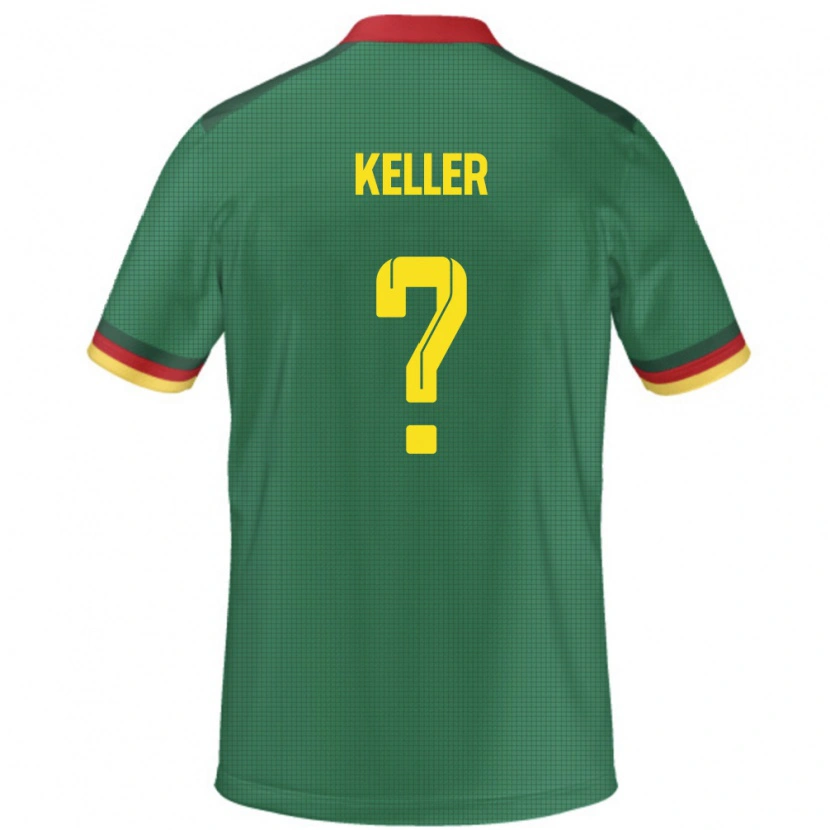 Danxen Kid Cameroon Stephane Keller #0 Green Home Jersey 24-26 T-Shirt