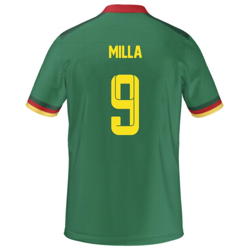 Danxen Kid Cameroon Kevin-Prince Milla #9 Green Home Jersey 24-26 T-Shirt