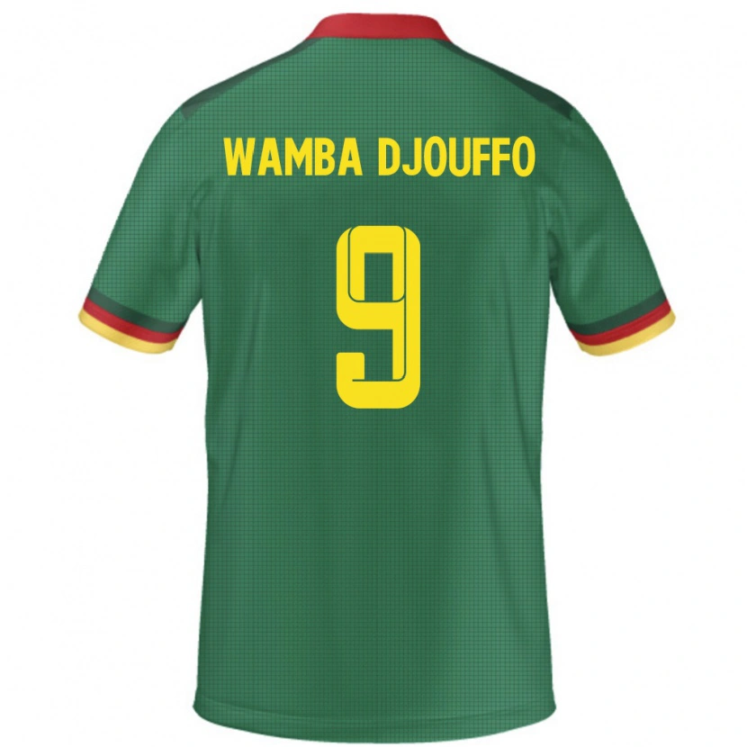 Danxen Kid Cameroon Leonel Wamba Djouffo #9 Green Home Jersey 24-26 T-Shirt