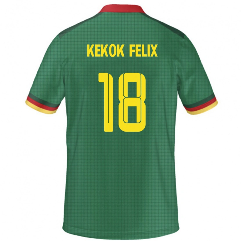 Danxen Kid Cameroon Ndifor Kekok Felix #18 Green Home Jersey 24-26 T-Shirt