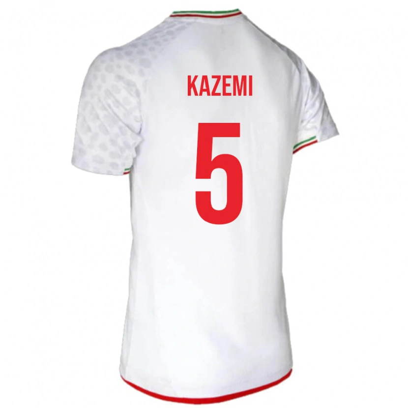 Danxen Kid Iran Abolfazl Kazemi #5 White Home Jersey 24-26 T-Shirt