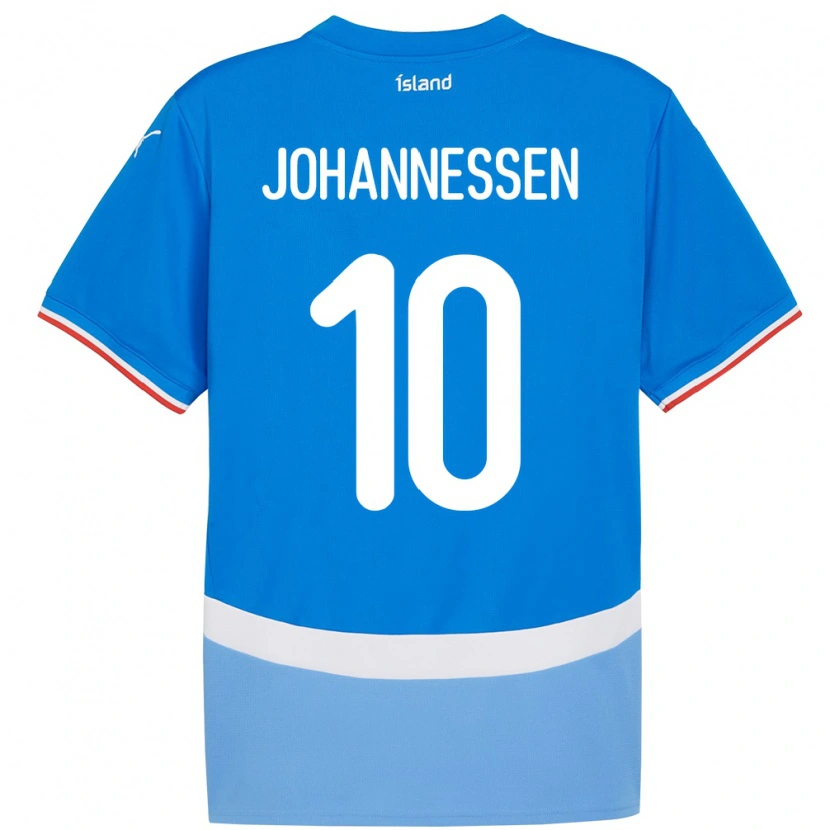 Danxen Kid Iceland Tómas Johannessen #10 Blue Home Jersey 24-26 T-Shirt