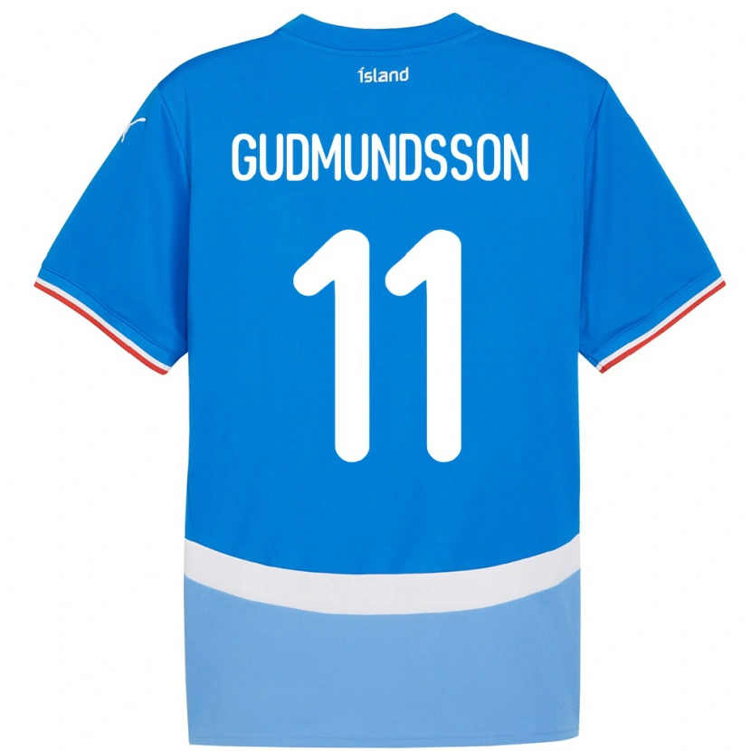 Danxen Kid Iceland Galdur Gudmundsson #11 Blue Home Jersey 24-26 T-Shirt