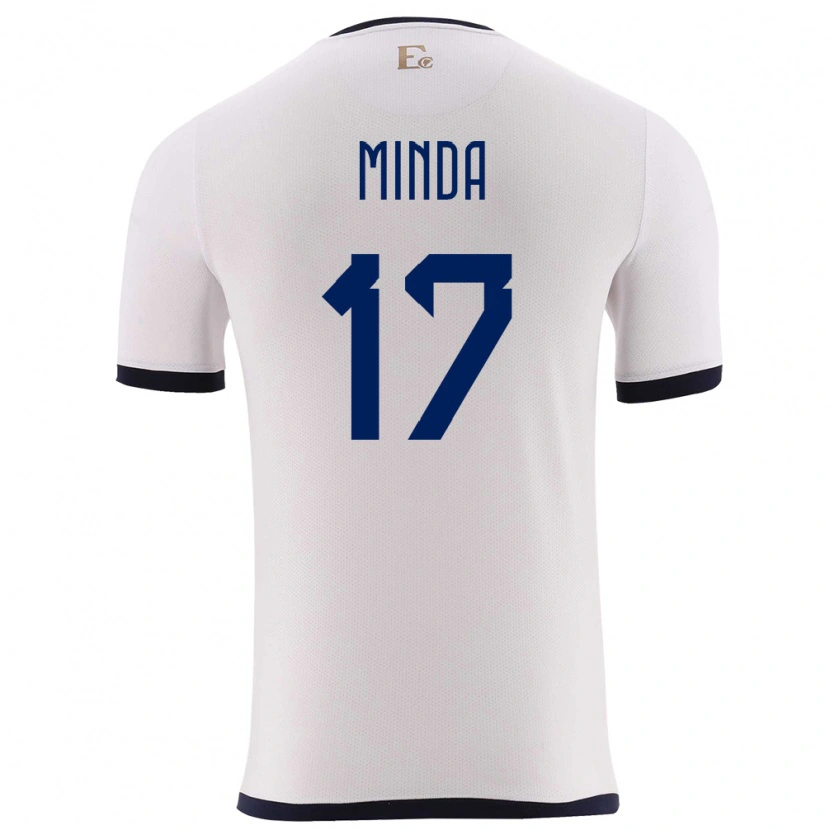 Danxen Kid Ecuador Alan Minda #17 White Away Jersey 24-26 T-Shirt