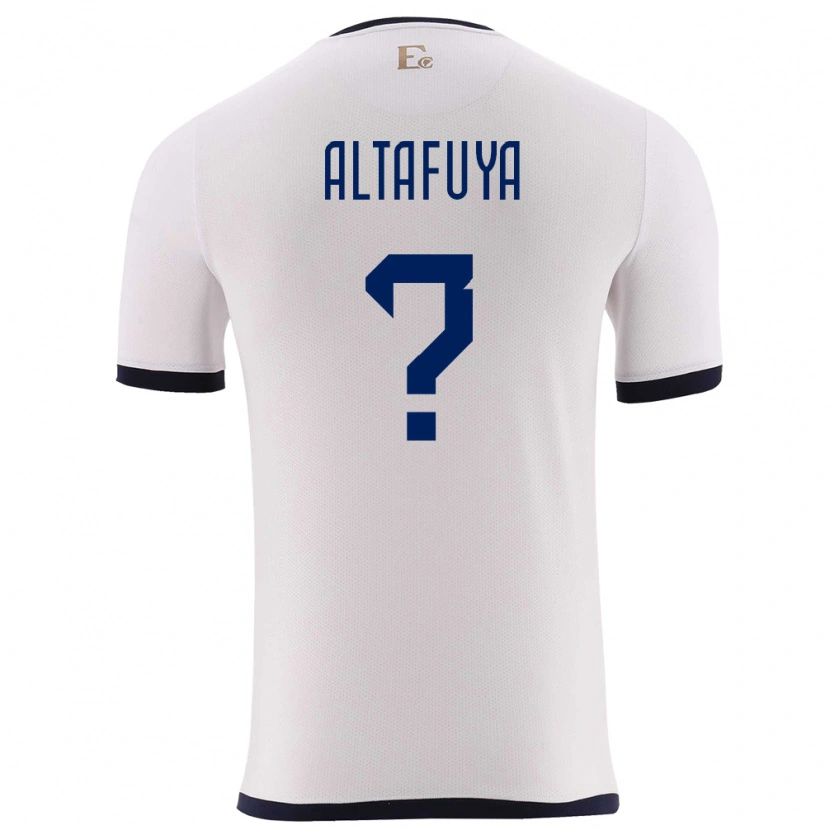 Danxen Kid Ecuador Geremi Altafuya #0 White Away Jersey 24-26 T-Shirt