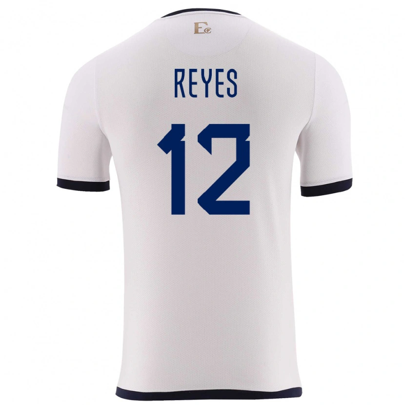 Danxen Kid Ecuador Jhafets Reyes #12 White Away Jersey 24-26 T-Shirt