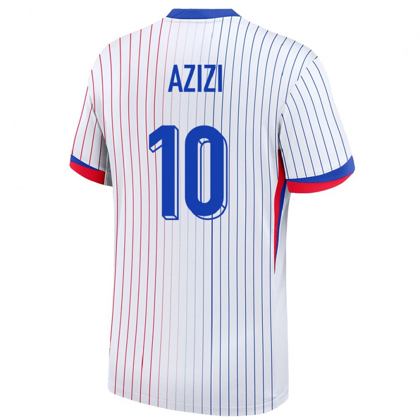 Danxen Kid France Ilyas Azizi #10 White Away Jersey 24-26 T-Shirt
