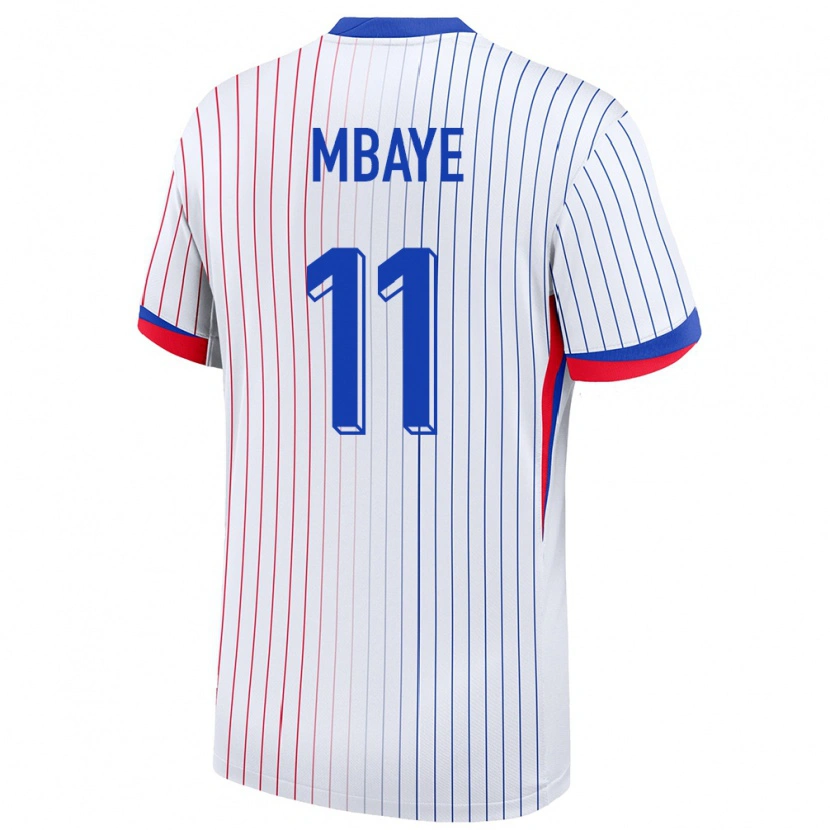 Danxen Kid France Ibrahim Mbaye #11 White Away Jersey 24-26 T-Shirt