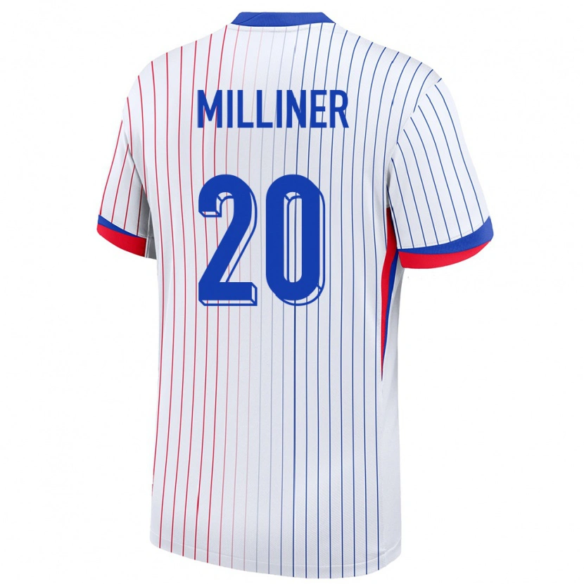 Danxen Kid France Léo Milliner #20 White Away Jersey 24-26 T-Shirt