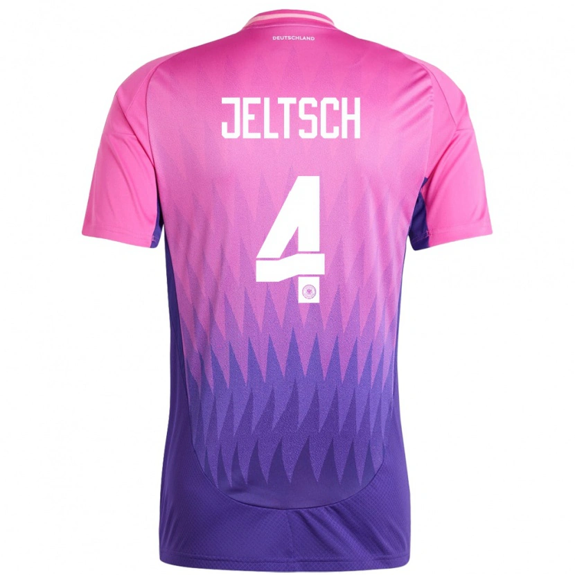 Danxen Kid Germany Finn Jeltsch #4 Pink Purple Away Jersey 24-26 T-Shirt