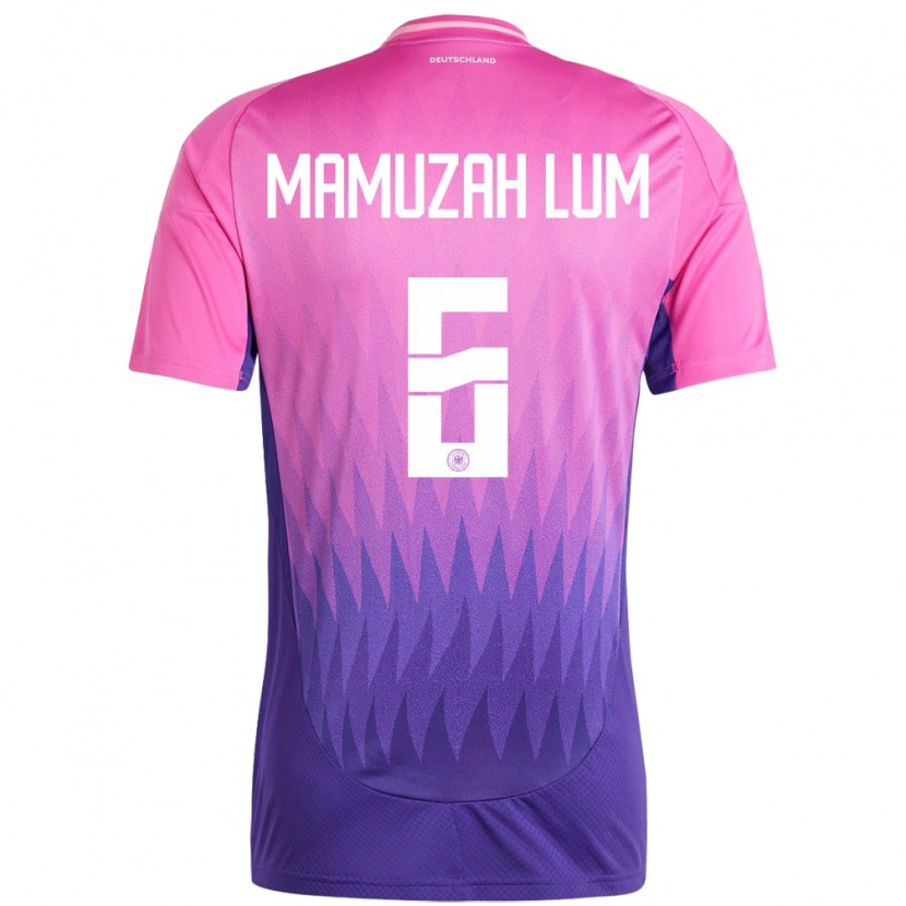 Danxen Kid Germany Boris Mamuzah Lum #6 Pink Purple Away Jersey 24-26 T-Shirt