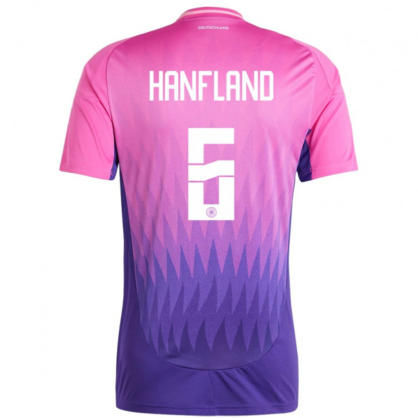Danxen Kid Germany Paul Hanfland #6 Pink Purple Away Jersey 24-26 T-Shirt