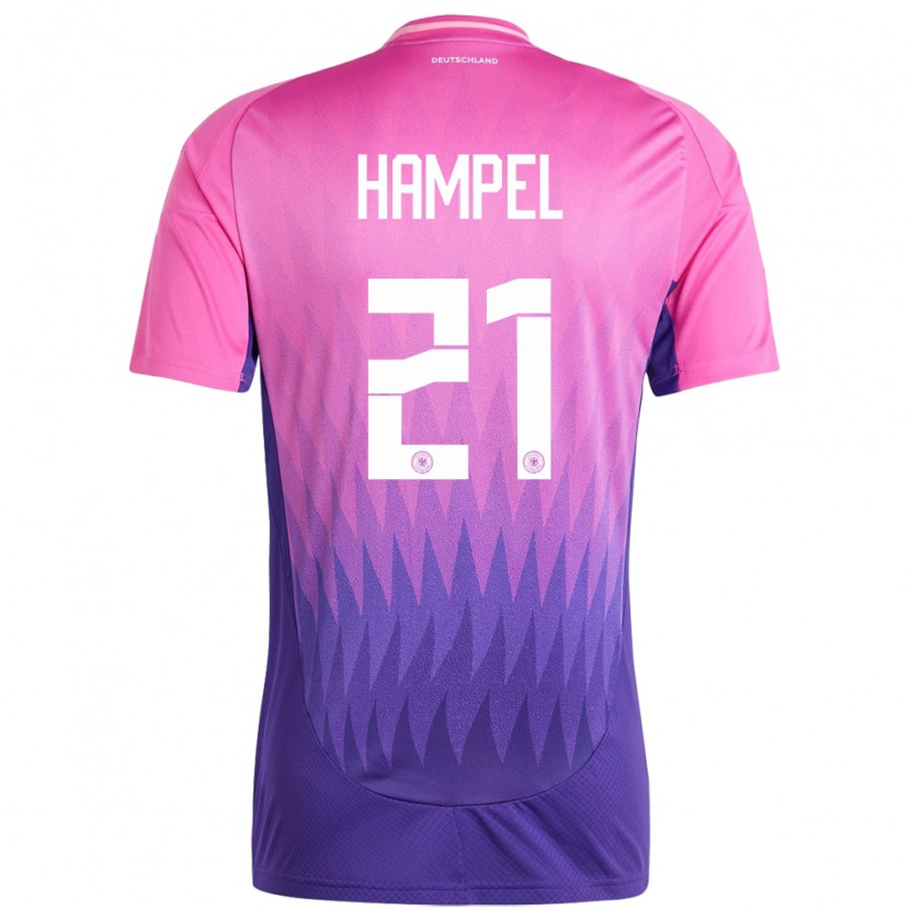Danxen Kid Germany Luca Hampel #21 Pink Purple Away Jersey 24-26 T-Shirt