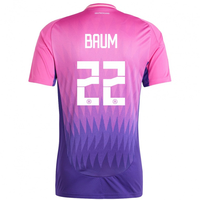 Danxen Kid Germany Elias Baum #22 Pink Purple Away Jersey 24-26 T-Shirt