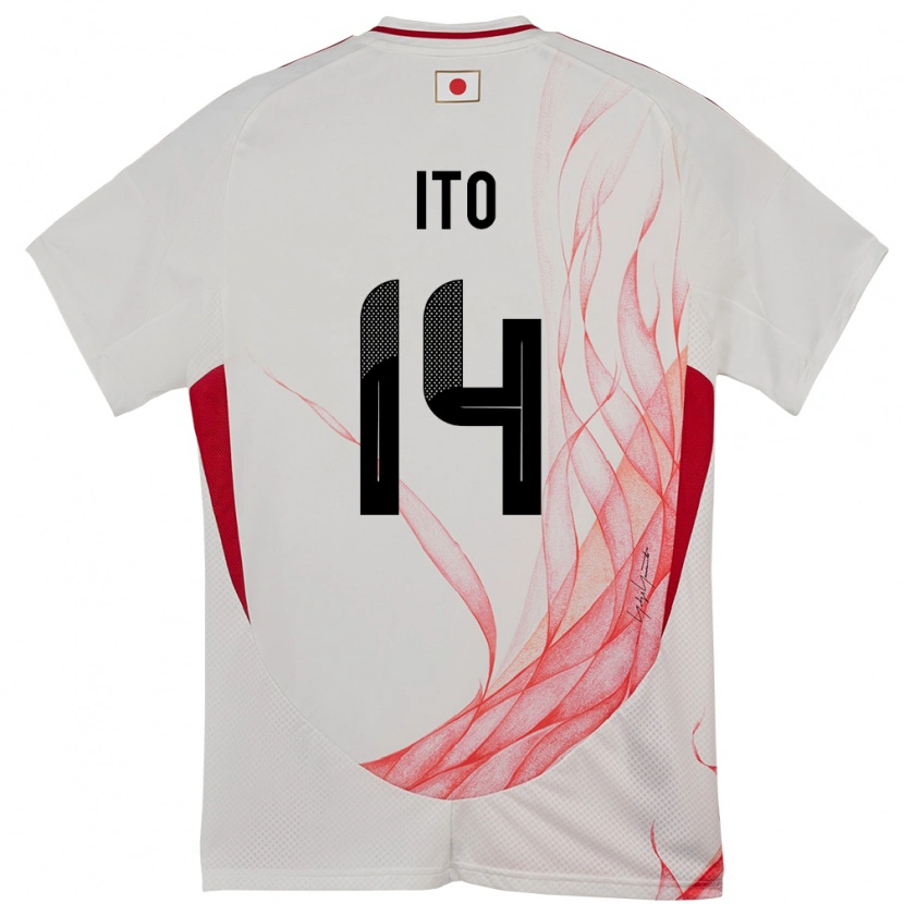 Danxen Kid Japan Junya Ito #14 White Away Jersey 24-26 T-Shirt