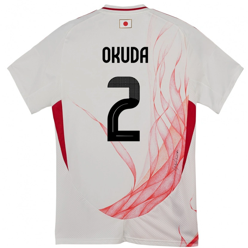 Danxen Kid Japan Hayato Okuda #2 White Away Jersey 24-26 T-Shirt