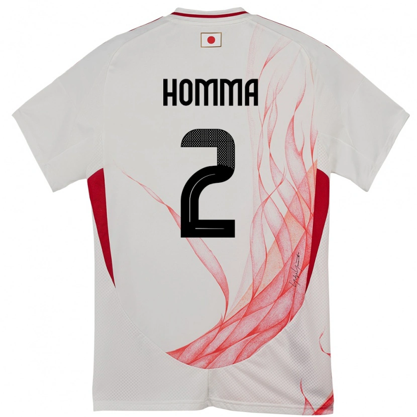 Danxen Kid Japan Justin Homma #2 White Away Jersey 24-26 T-Shirt