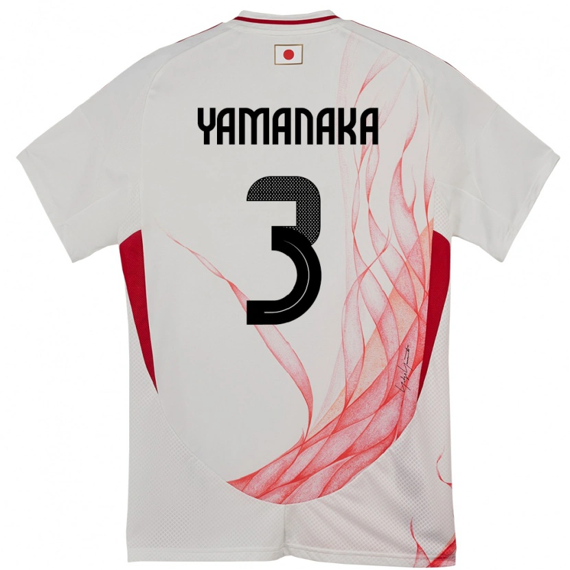 Danxen Kid Japan Yuki Yamanaka #3 White Away Jersey 24-26 T-Shirt
