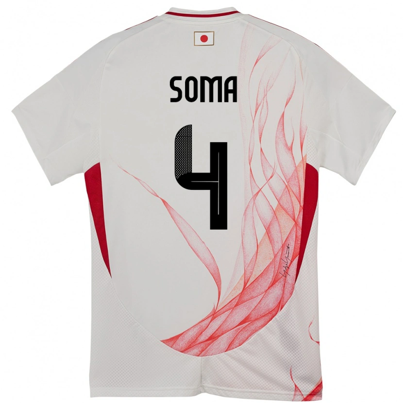 Danxen Kid Japan Rikuto Soma #4 White Away Jersey 24-26 T-Shirt