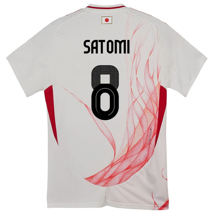 Danxen Kid Japan Tafuku Satomi #8 White Away Jersey 24-26 T-Shirt