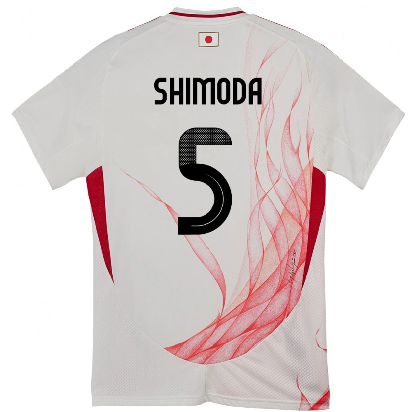 Danxen Kid Japan Yoshihiro Shimoda #5 White Away Jersey 24-26 T-Shirt