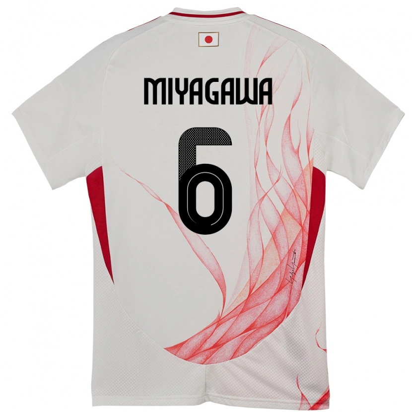 Danxen Kid Japan Asato Miyagawa #6 White Away Jersey 24-26 T-Shirt