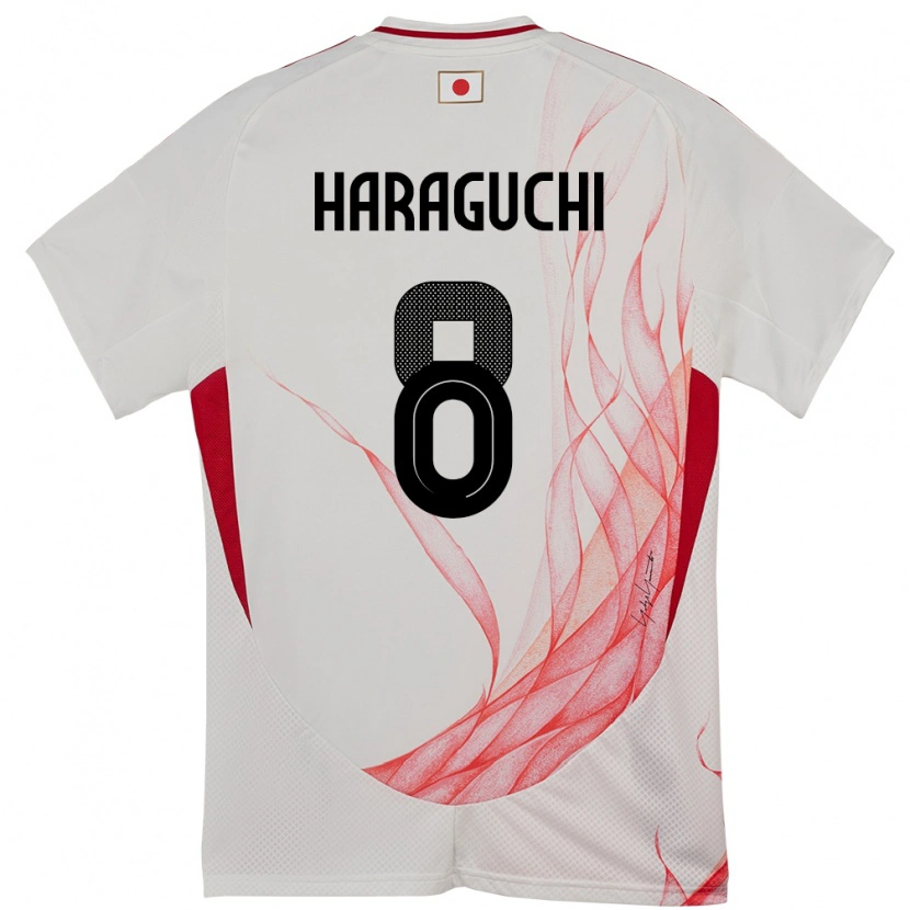 Danxen Kid Japan Genki Haraguchi #8 White Away Jersey 24-26 T-Shirt