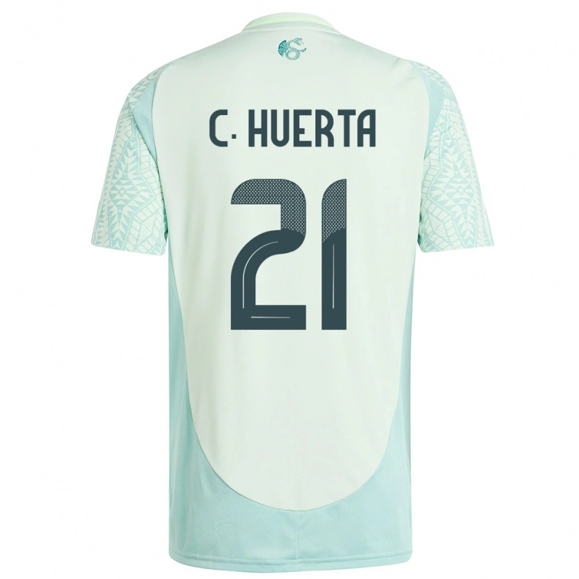 Danxen Kid Mexico César Huerta #21 Linen Green Away Jersey 24-26 T-Shirt