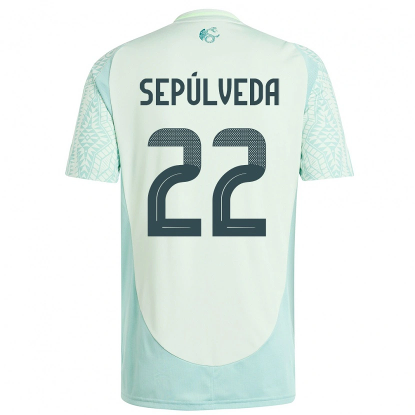 Danxen Kid Mexico Ángel Sepúlveda #22 Linen Green Away Jersey 24-26 T-Shirt