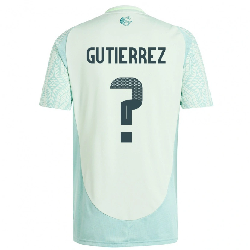 Danxen Kid Mexico Orlando Gutiérrez #0 Linen Green Away Jersey 24-26 T-Shirt