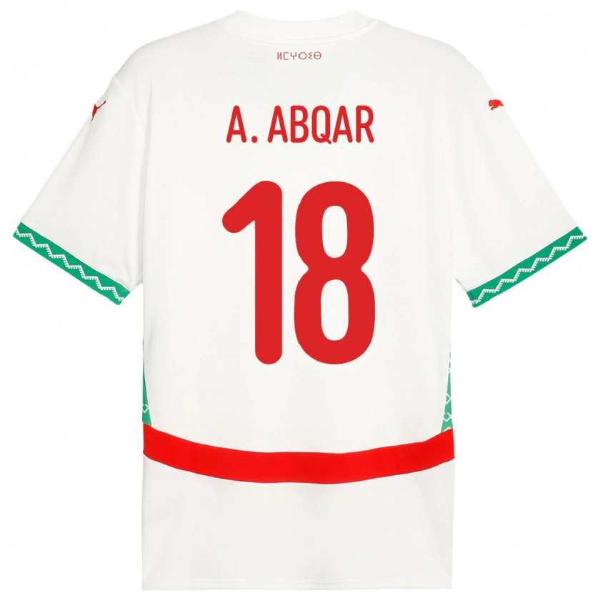 Danxen Kid Morocco Abdel Abqar #18 White Away Jersey 24-26 T-Shirt