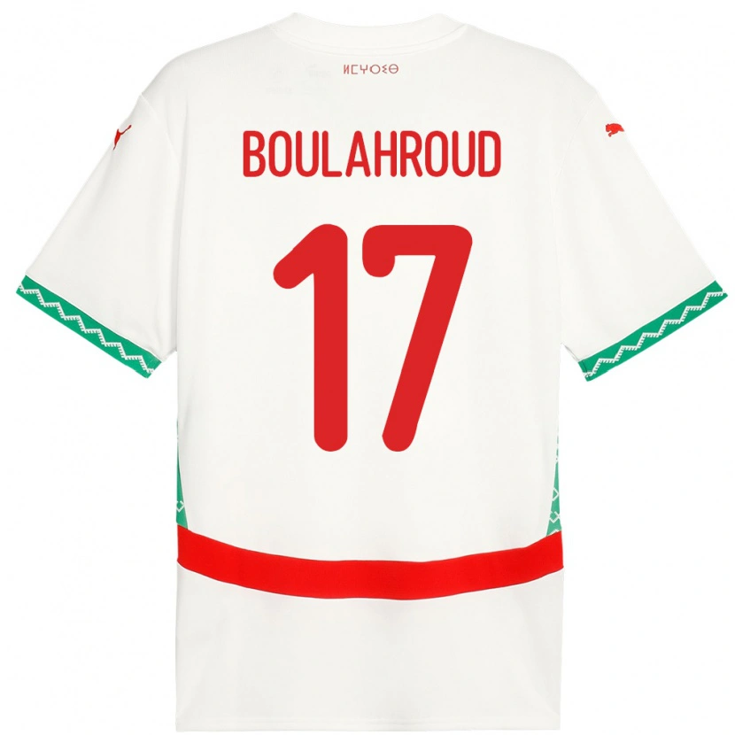 Danxen Kid Morocco Charaf Eddine Boulahroud #17 White Away Jersey 24-26 T-Shirt