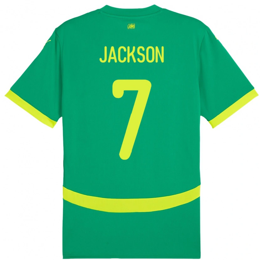 Danxen Kid Senegal Nicolas Jackson #7 Green Away Jersey 24-26 T-Shirt