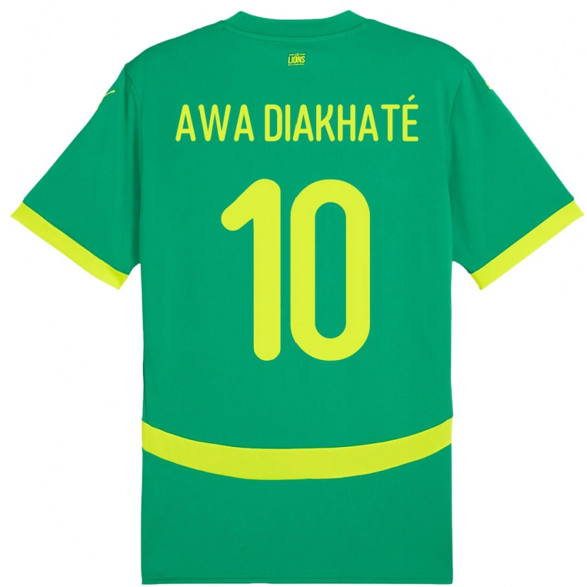 Danxen Kid Senegal Ndeye Awa Diakhate #10 Green Away Jersey 24-26 T-Shirt
