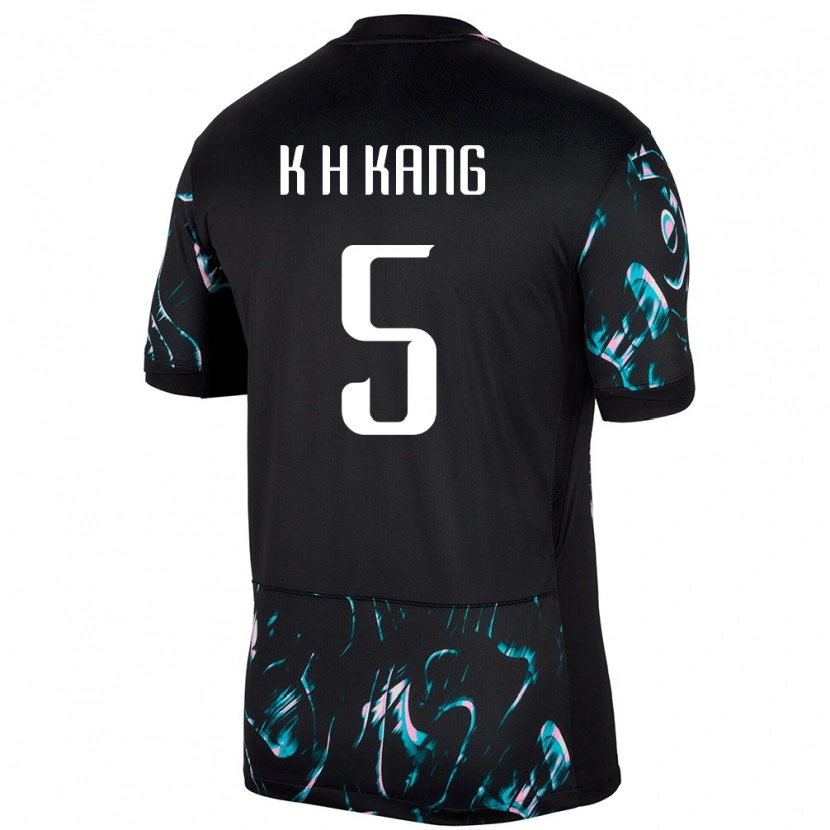 Danxen Kid South Korea Kang Kyo Hun #5 Black Away Jersey 24-26 T-Shirt