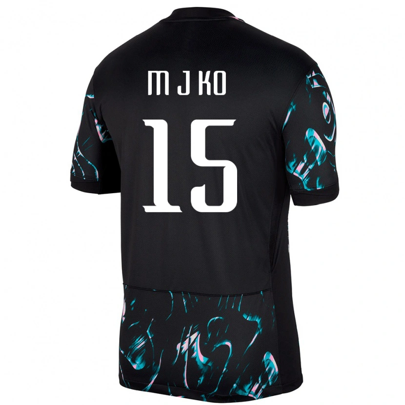 Danxen Kid South Korea Ko Min Jung #15 Black Away Jersey 24-26 T-Shirt