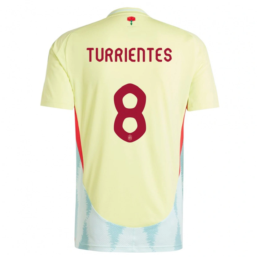 Danxen Kid Spain Beñat Turrientes #8 Yellow Away Jersey 24-26 T-Shirt