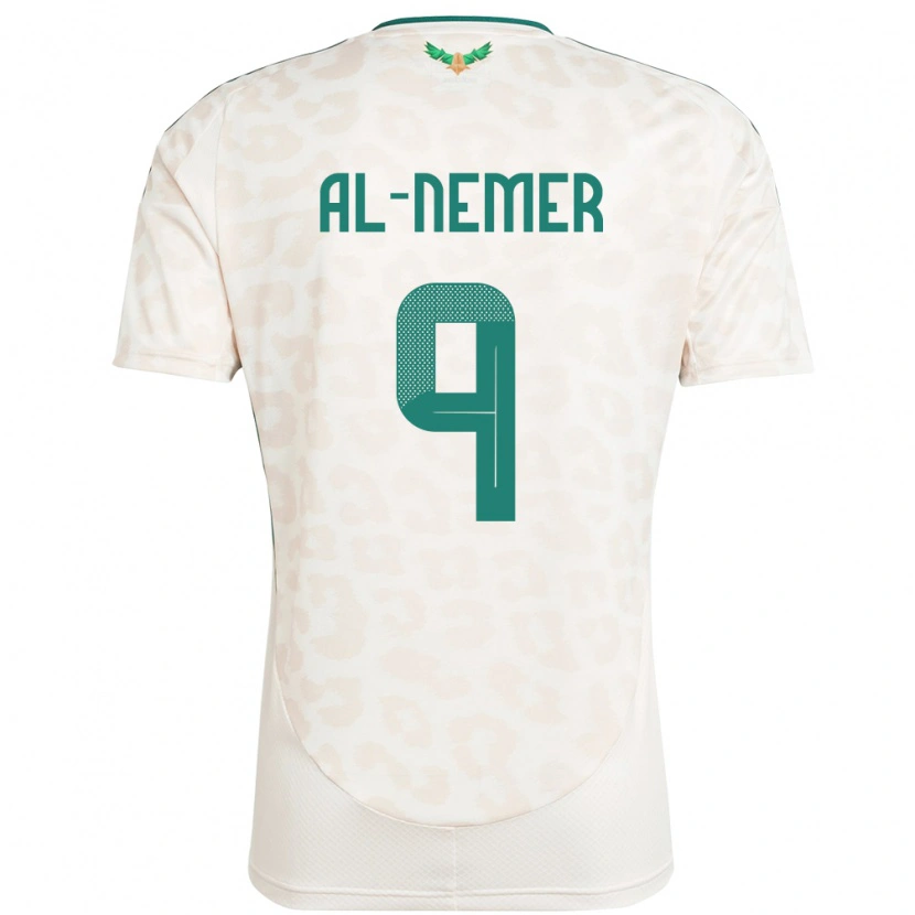 Danxen Kid Saudi Arabia Meshari Al-Nemer #9 White Away Jersey 24-26 T-Shirt
