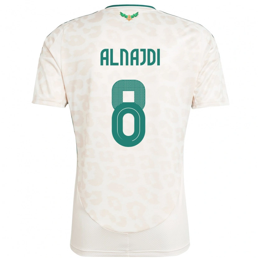 Danxen Kid Saudi Arabia Salem Alnajdi #8 White Away Jersey 24-26 T-Shirt