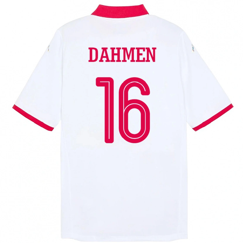 Danxen Kid Tunisia Aymen Dahmen #16 White Away Jersey 24-26 T-Shirt