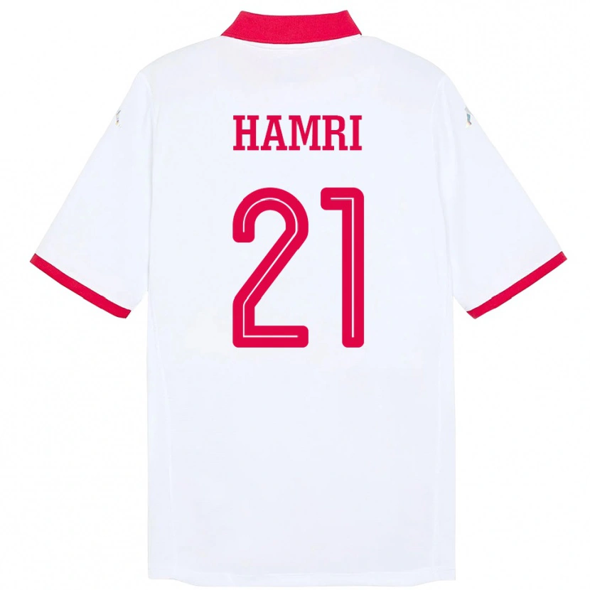 Danxen Kid Tunisia Rabii Hamri #21 White Away Jersey 24-26 T-Shirt