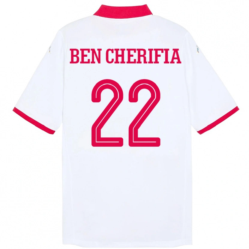 Danxen Kid Tunisia Moez Ben Cherifia #22 White Away Jersey 24-26 T-Shirt