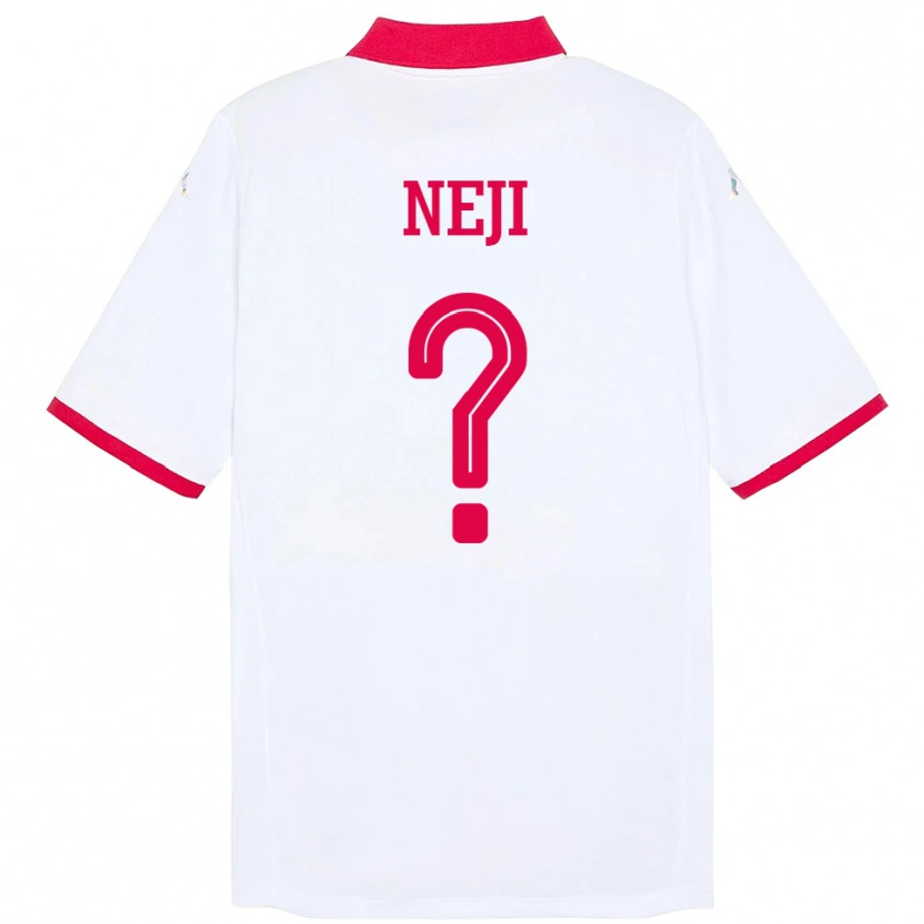 Danxen Kid Tunisia Fares Neji #0 White Away Jersey 24-26 T-Shirt