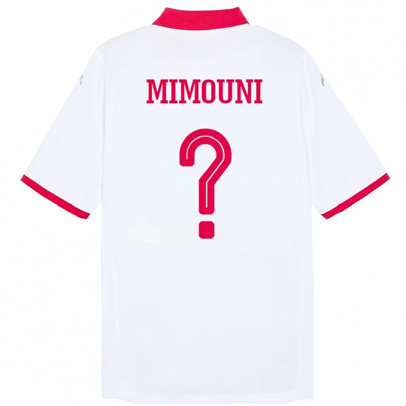 Danxen Kid Tunisia Farouk Mimouni #0 White Away Jersey 24-26 T-Shirt