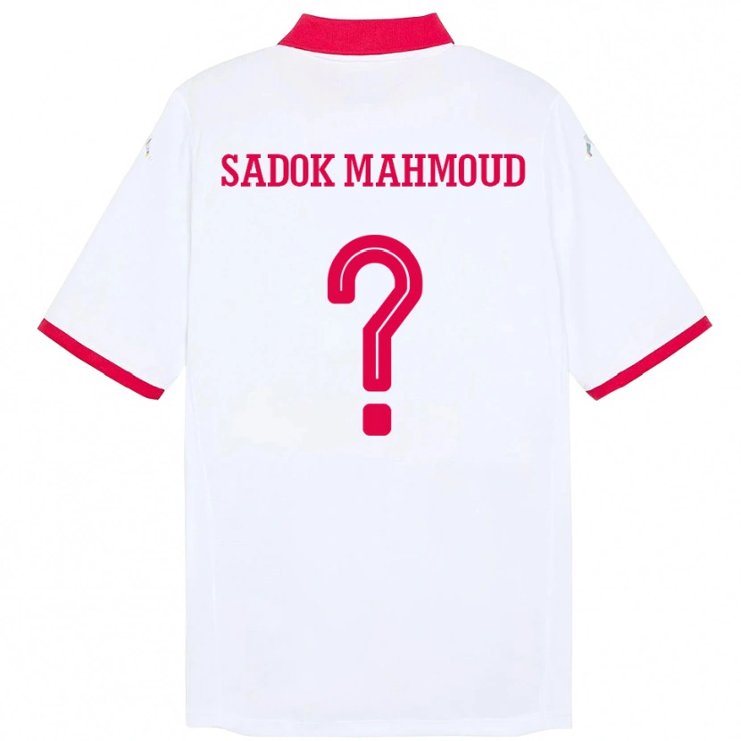 Danxen Kid Tunisia Mohamed Sadok Mahmoud #0 White Away Jersey 24-26 T-Shirt