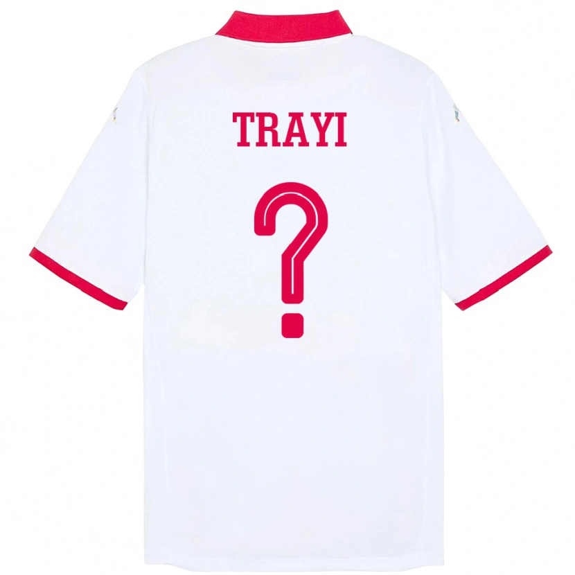 Danxen Kid Tunisia Louay Trayi #0 White Away Jersey 24-26 T-Shirt