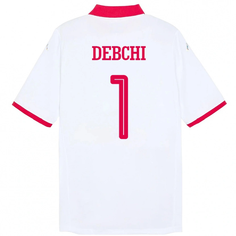 Danxen Kid Tunisia Mohamed Sedki Debchi #1 White Away Jersey 24-26 T-Shirt