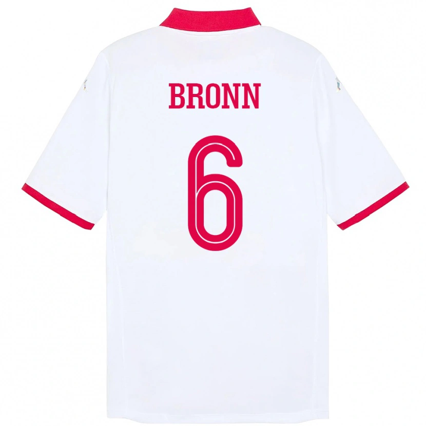 Danxen Kid Tunisia Dylan Bronn #6 White Away Jersey 24-26 T-Shirt