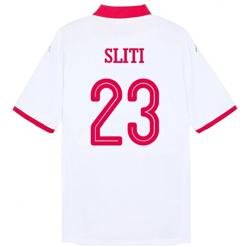 Danxen Kid Tunisia Naim Sliti #23 White Away Jersey 24-26 T-Shirt