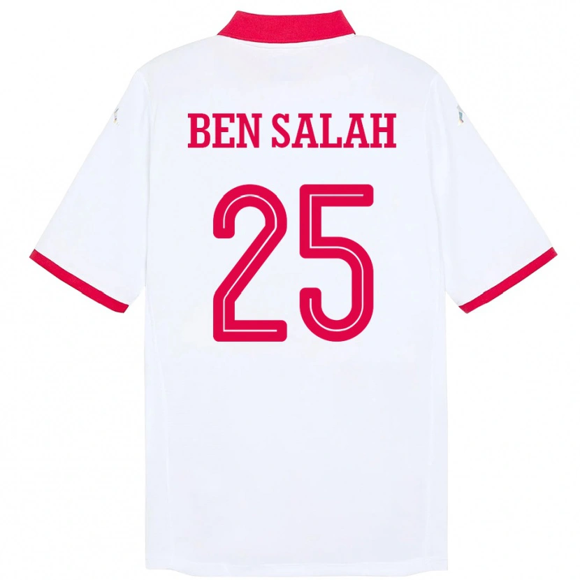 Danxen Kid Tunisia Heni Ben Salah #25 White Away Jersey 24-26 T-Shirt